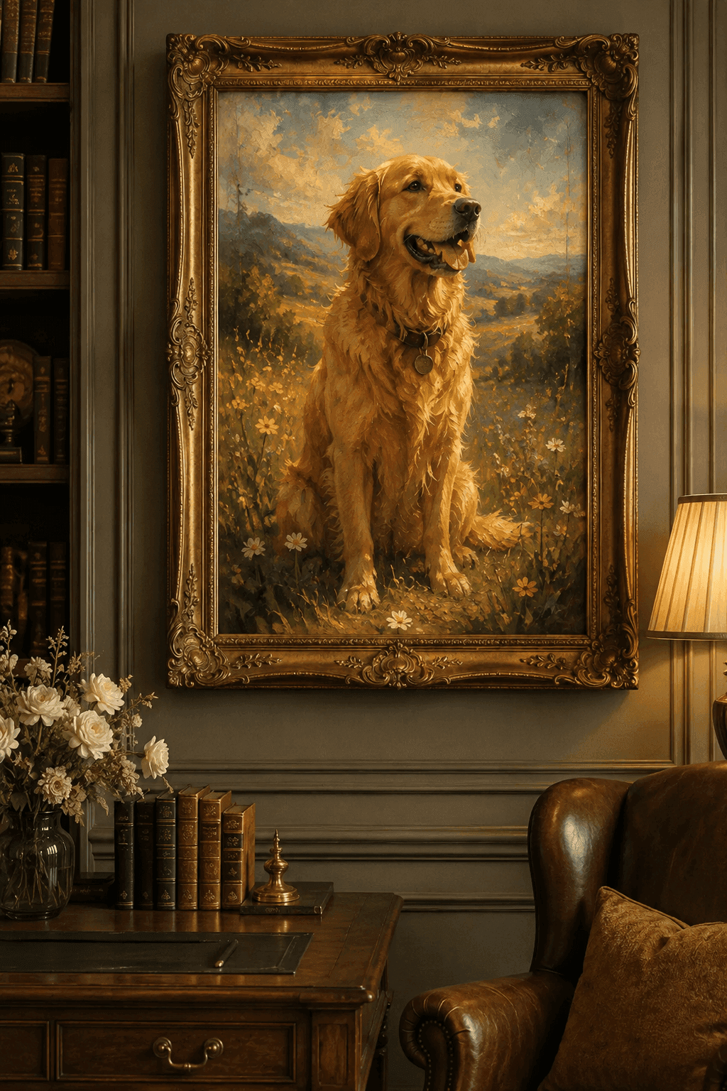 A treasured family photo turned into a framed portrait — the kind of sentimental gift grandparents display forever.